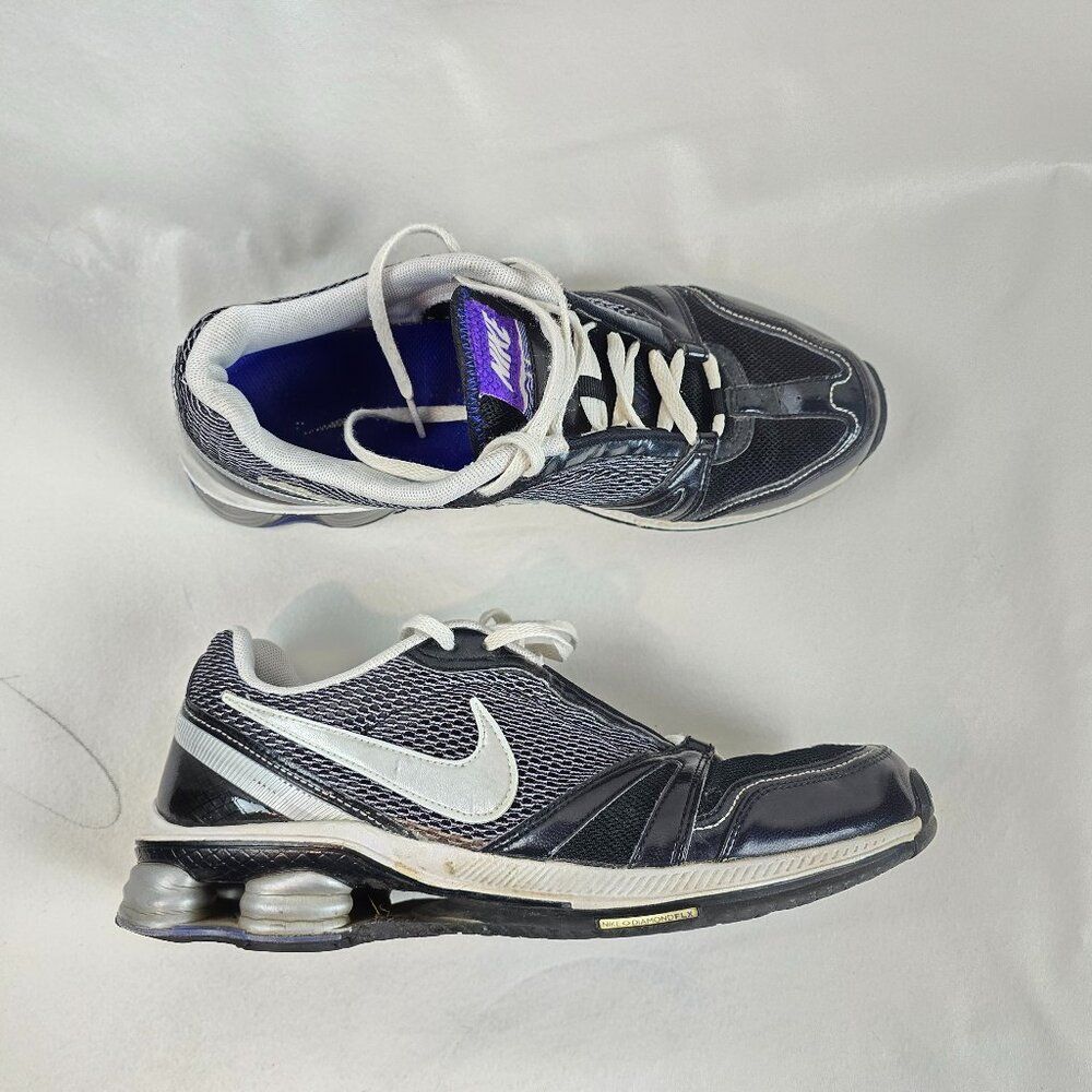 Nike Shox Shoes Women 9.5 Diamond Flex 2008 Sneakers 344949-001 Black Casual  Ge